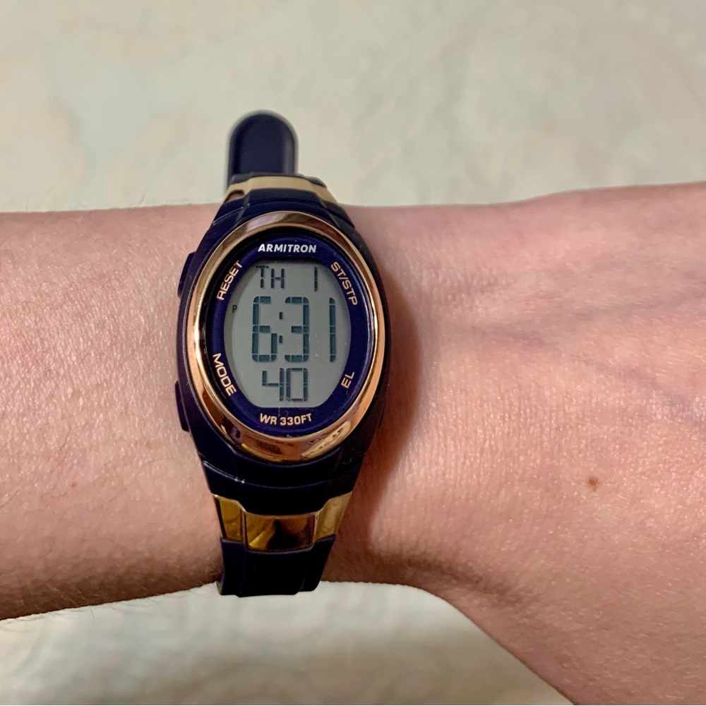 Armitron Women’s Digital Sport Watch - Black and Gold